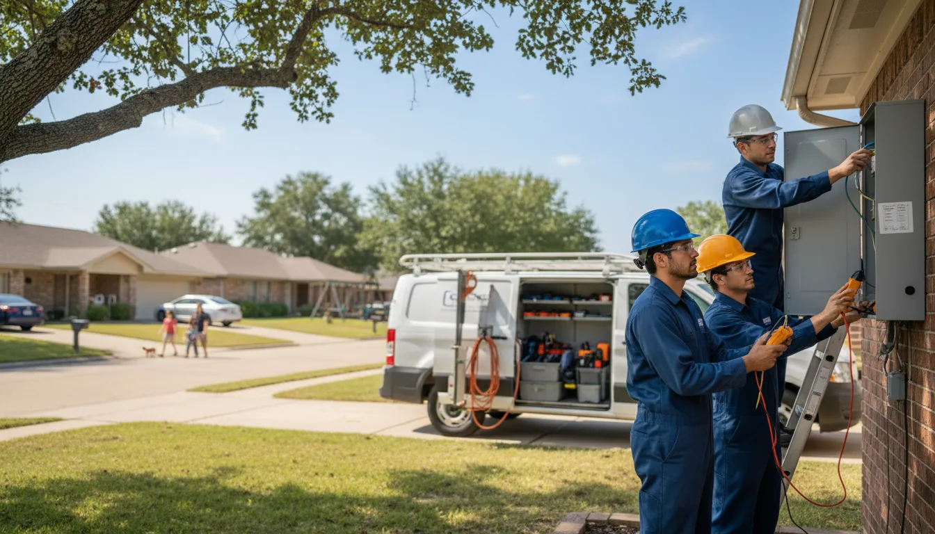 Certified electrician providing emergency electrical services in Burnside, IA